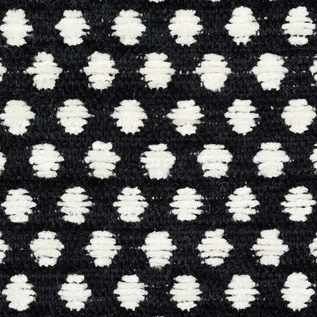 Schumacher 54601 SABINA in IVORY & BLACK Fabric - LUXURY CHE