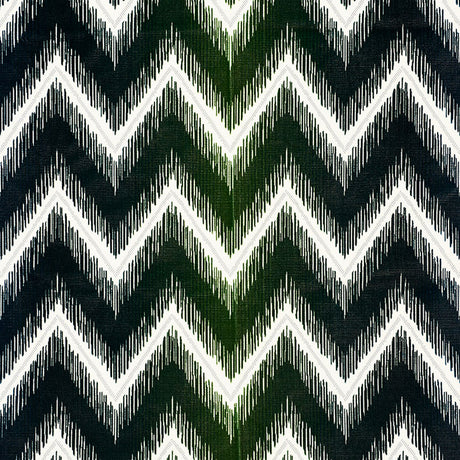 Schumacher Shock Wave Peacock Fabric - Eade's Wallpaper