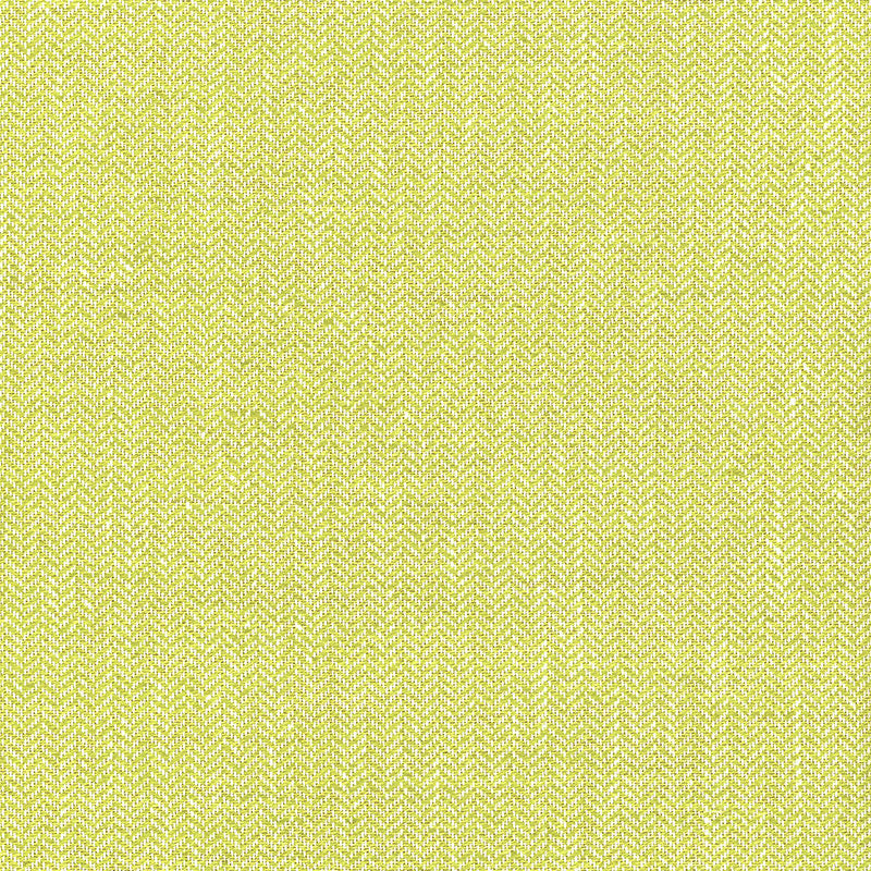 Schumacher Bryton Linen Herringbone Lime Fabric