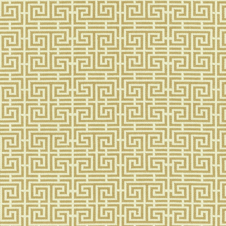 Schumacher 54953 CHINOIS FRET in CAMEL / CREAM Fabric - ESSE