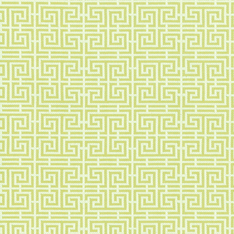 Schumacher 54955 CHINOIS FRET in CELADON / IVORY Fabric - ES