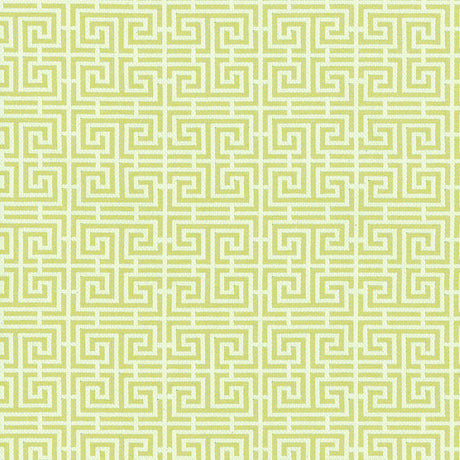 Schumacher 54955 CHINOIS FRET in CELADON / IVORY Fabric - ES