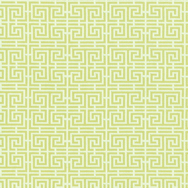 Schumacher 54955 CHINOIS FRET in CELADON / IVORY Fabric - ES