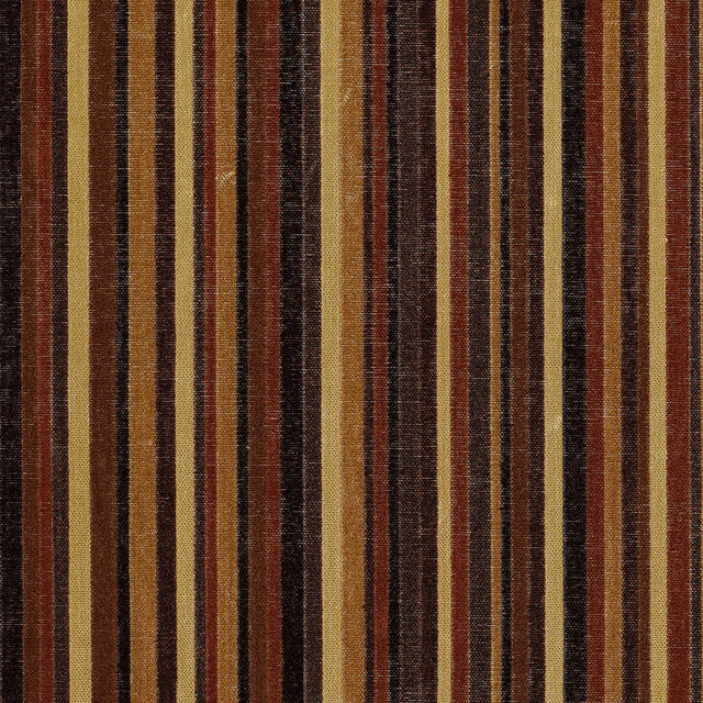 Schumacher Syncopated Velvet Stripe Noir / Midnight Fabric - Eade's Wallpaper