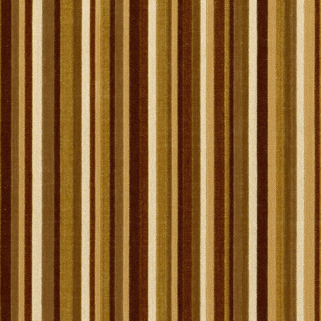 Schumacher Syncopated Velvet Stripe Chamois / Mink Fabric - Eade's Wallpaper