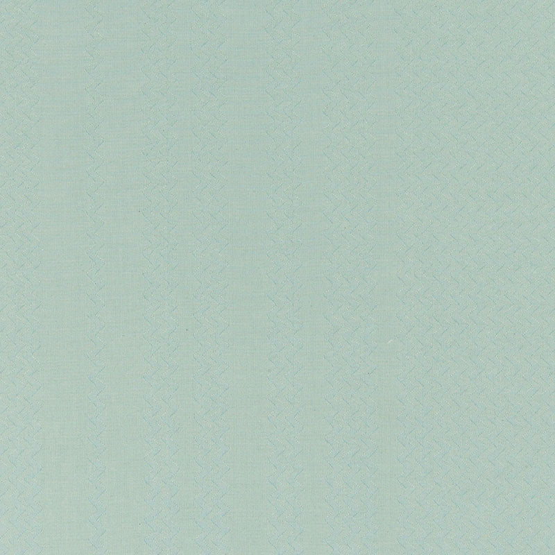 Schumacher Zig-Zag Aquamarine Fabric - Eade's Wallpaper