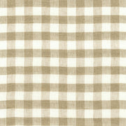 Schumacher 55540 SIDNEY CHECK LINEN SHEER in NATURAL Fabric 