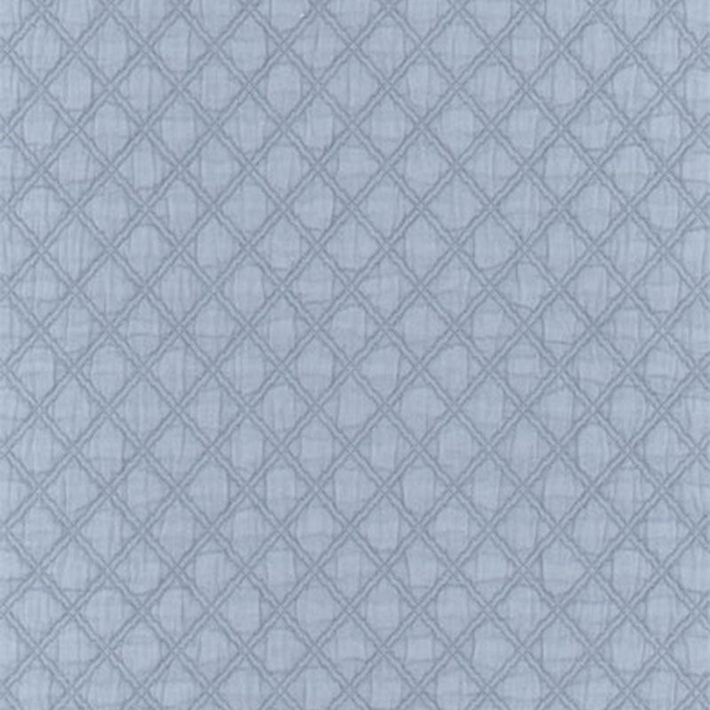 Schumacher Lucca Matelassé Delft Fabric - Eade's Wallpaper