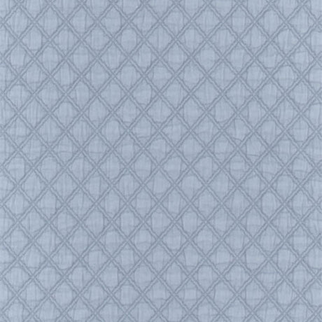 Schumacher Lucca Matelassé Delft Fabric - Eade's Wallpaper