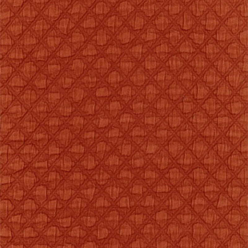 Schumacher Lucca Matelassé Spice Fabric - Eade's Wallpaper