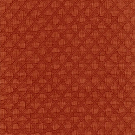 Schumacher Lucca Matelassé Spice Fabric - Eade's Wallpaper