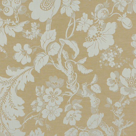 Schumacher Pont Royal Damask Moonstone Fabric - Eade's Wallpaper