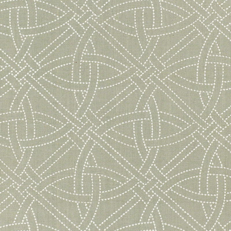 Schumacher Durance Embroidery Mineral Fabric