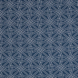 Schumacher Durance Embroidery Navy Fabric