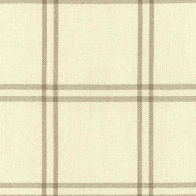 Schumacher 55711 LUBERON PLAID in GREIGE Fabric - MATTHEW PA