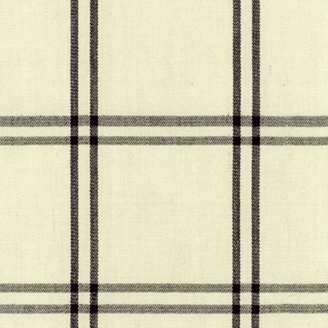 Schumacher Luberon Plaid Raven Fabric - Eade's Wallpaper