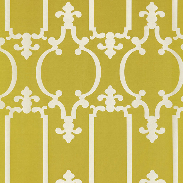 Schumacher Ornamental Silk Spring Fabric - Eade's Wallpaper