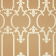 Schumacher Ornamental Silk Taupe Fabric - Eade's Wallpaper