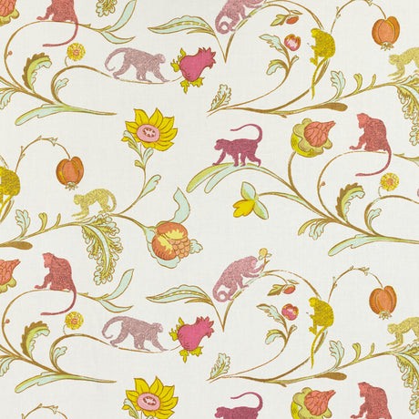 Schumacher 560B52 MONKEY in SAPOTE Fabric - RAOUL TEXTILES