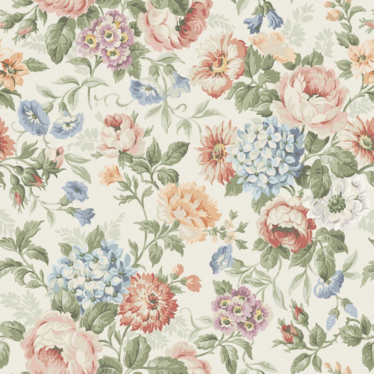 Schumacher 5728 HORTENSIA in MULTI Wallpaper - BORÃ…STAPETER