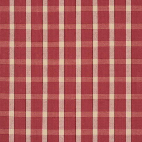Schumacher 60127 PORTSMITH CHECK in BERRY Fabric - CHROMA