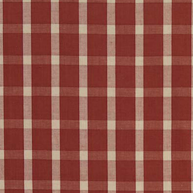 Schumacher Portsmith Check Berry Fabric - Eade's Wallpaper