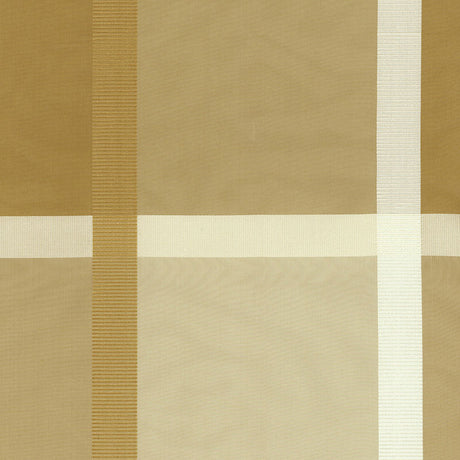 Schumacher Surat Silk Plaid Champagne Fabric - Eade's Wallpaper
