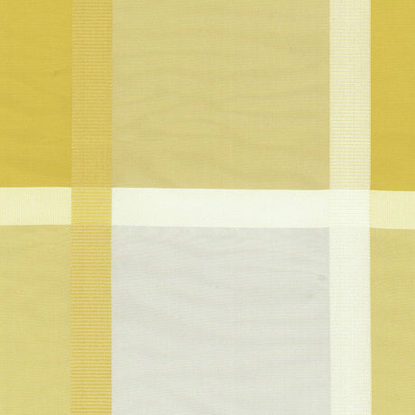 Schumacher Surat Silk Plaid Jonquil Fabric - Eade's Wallpaper