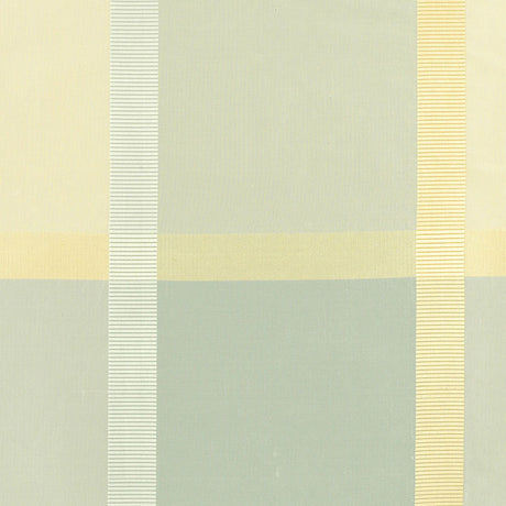 Schumacher Surat Silk Plaid Robin'S Egg Fabric - Eade's Wallpaper