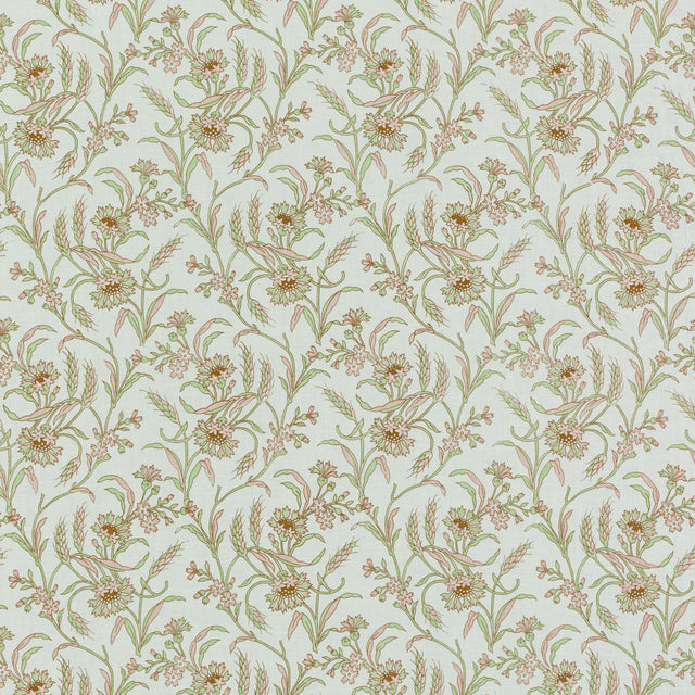 Schumacher 612B50 CECILE in SPROUT Fabric - RAOUL TEXTILES