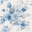 Schumacher 6140 FLORAL CHARM in BLUE AND WHITE Wallpaper - B