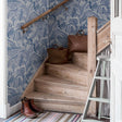Schumacher 6147 INDIGO GARDEN in BLUE AND WHITE Wallpaper - 