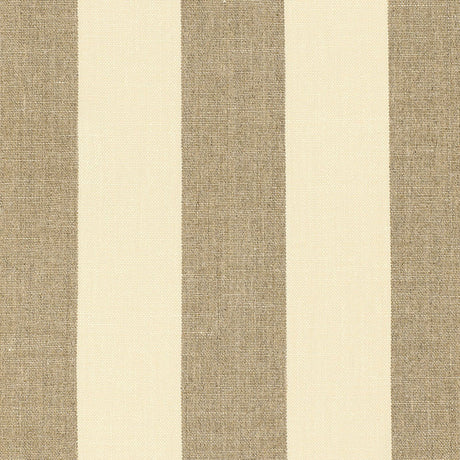 Schumacher 62050 KERRY LINEN STRIPE in NATURAL Fabric - NATU