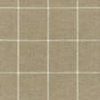 Schumacher 62110 GLENARIFF LINEN CHECK in NATURAL Fabric - N