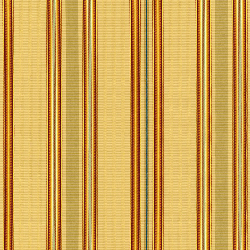 Schumacher Biella Silk Stripe Spice Fabric