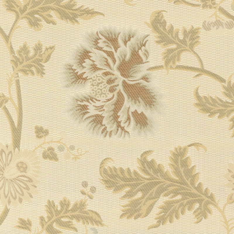 Schumacher Lampasso Flori Aqua Fabric