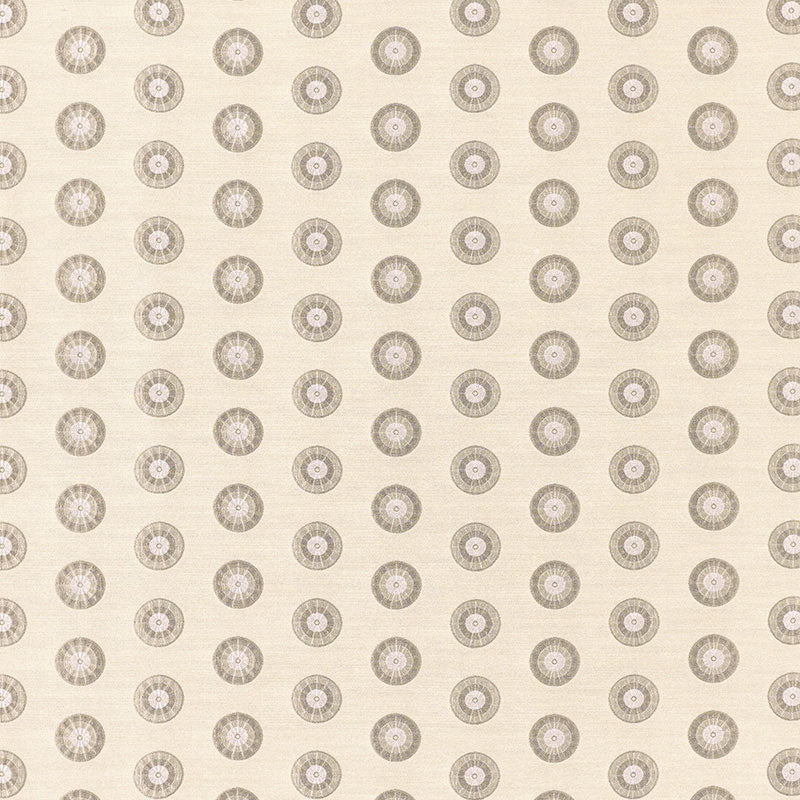 Schumacher 62242 SHIBORI CIRCLE in ERMINE Fabric - Collectio