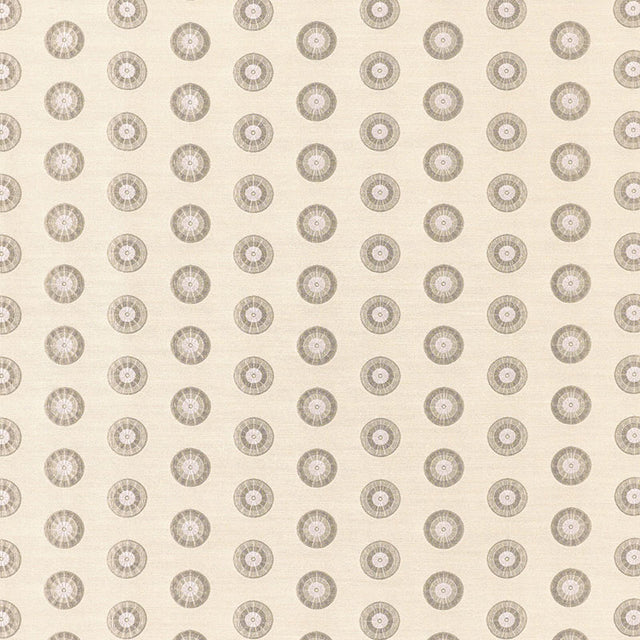 Schumacher 62242 SHIBORI CIRCLE in ERMINE Fabric - Collectio