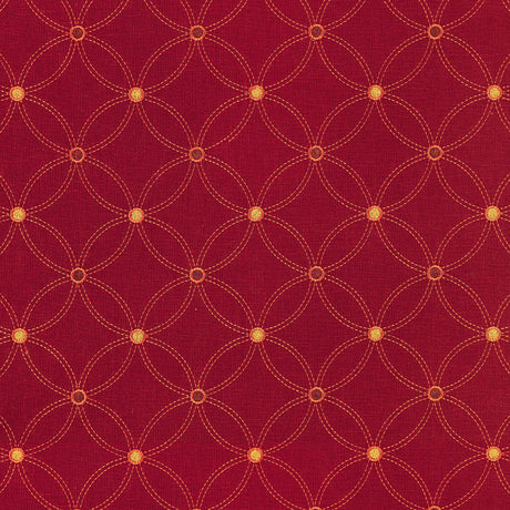 Schumacher 62253 Nexus Embroidery in PERSIMMON Fabric - MODE