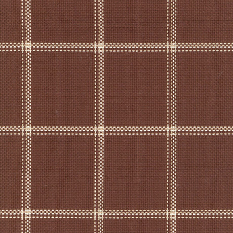 Schumacher Woodland Plaid Bark Fabric - Eade's Wallpaper