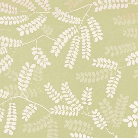 Schumacher Locust Leaves Fern Fabric - Eade's Wallpaper