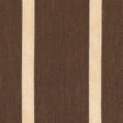Schumacher Leather Stripe Cocoa Fabric - Eade's Wallpaper