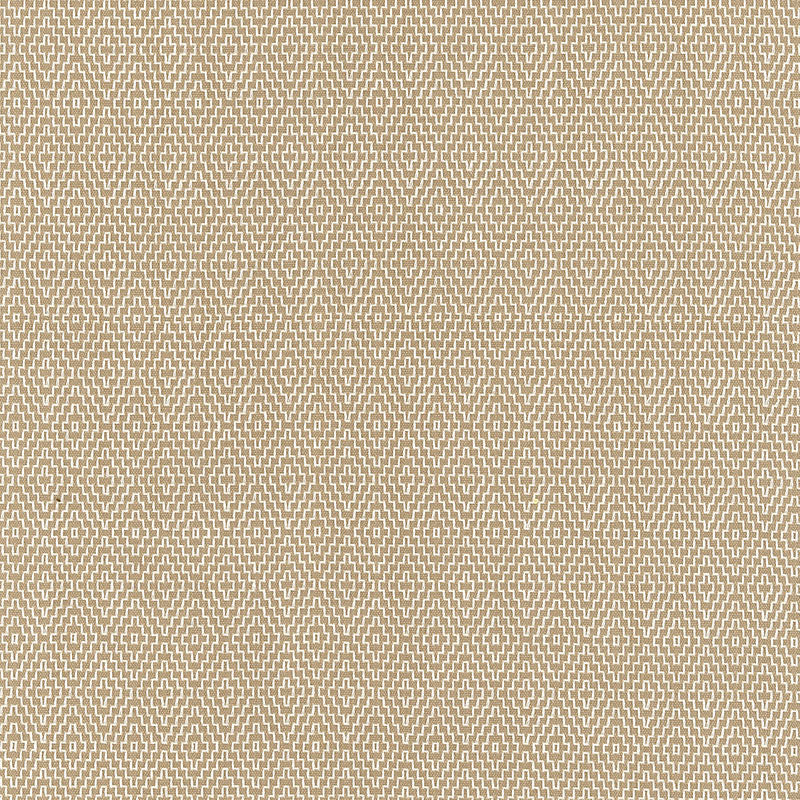 Schumacher Hampton Court Diamond Flax Fabric