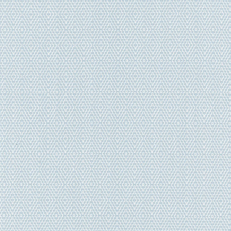 Schumacher Hampton Court Diamond Aqua Fabric