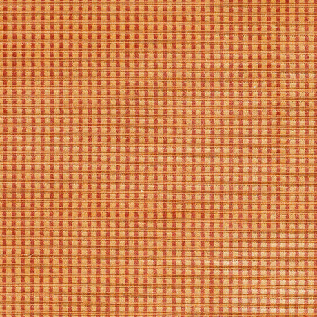 Schumacher Trianon Velvet Check Terracotta Fabric - Eade's Wallpaper