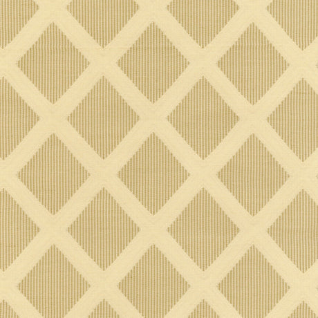 Schumacher Stafford Diamond Toffee Fabric - Eade's Wallpaper