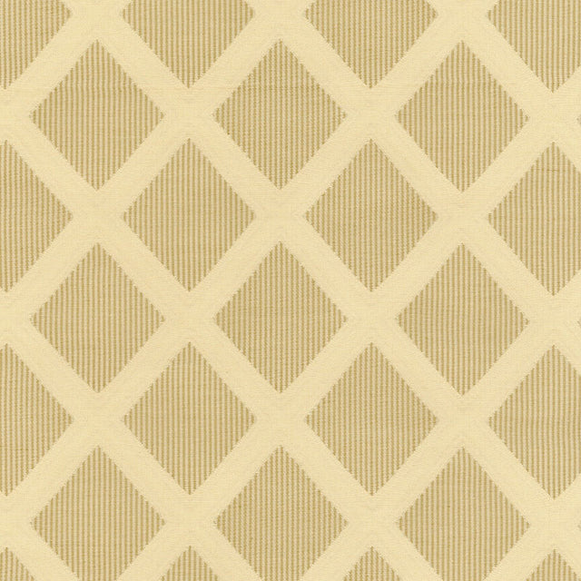 Schumacher Stafford Diamond Toffee Fabric - Eade's Wallpaper