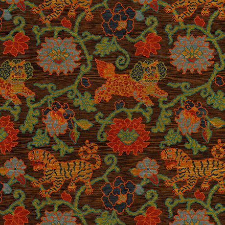 Schumacher Khotan Weave Sable Fabric - Eade's Wallpaper