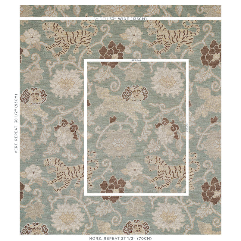 Schumacher Khotan Weave Mineral Fabric - Eade's Wallpaper