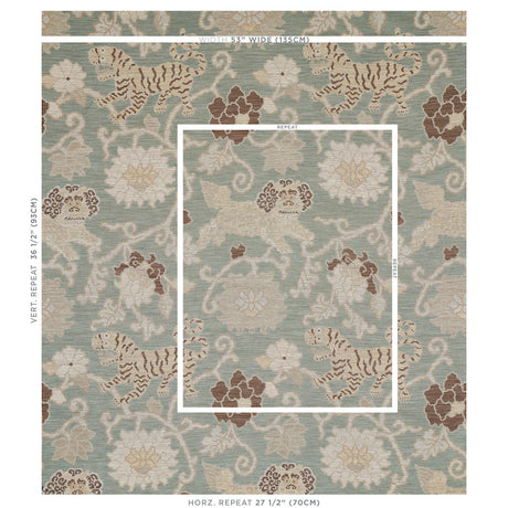 Schumacher Khotan Weave Mineral Fabric - Eade's Wallpaper